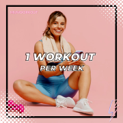 1 workout per week ONLINE